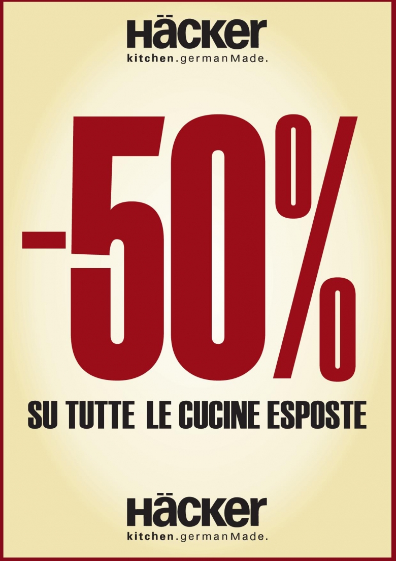 -50% SU TUTTE LE CUCINE ESPOSTE